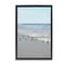 Stupell Industries Energetic Beach Birds Floater Framed Canvas Wall Art Design by Natalie Carpentieri